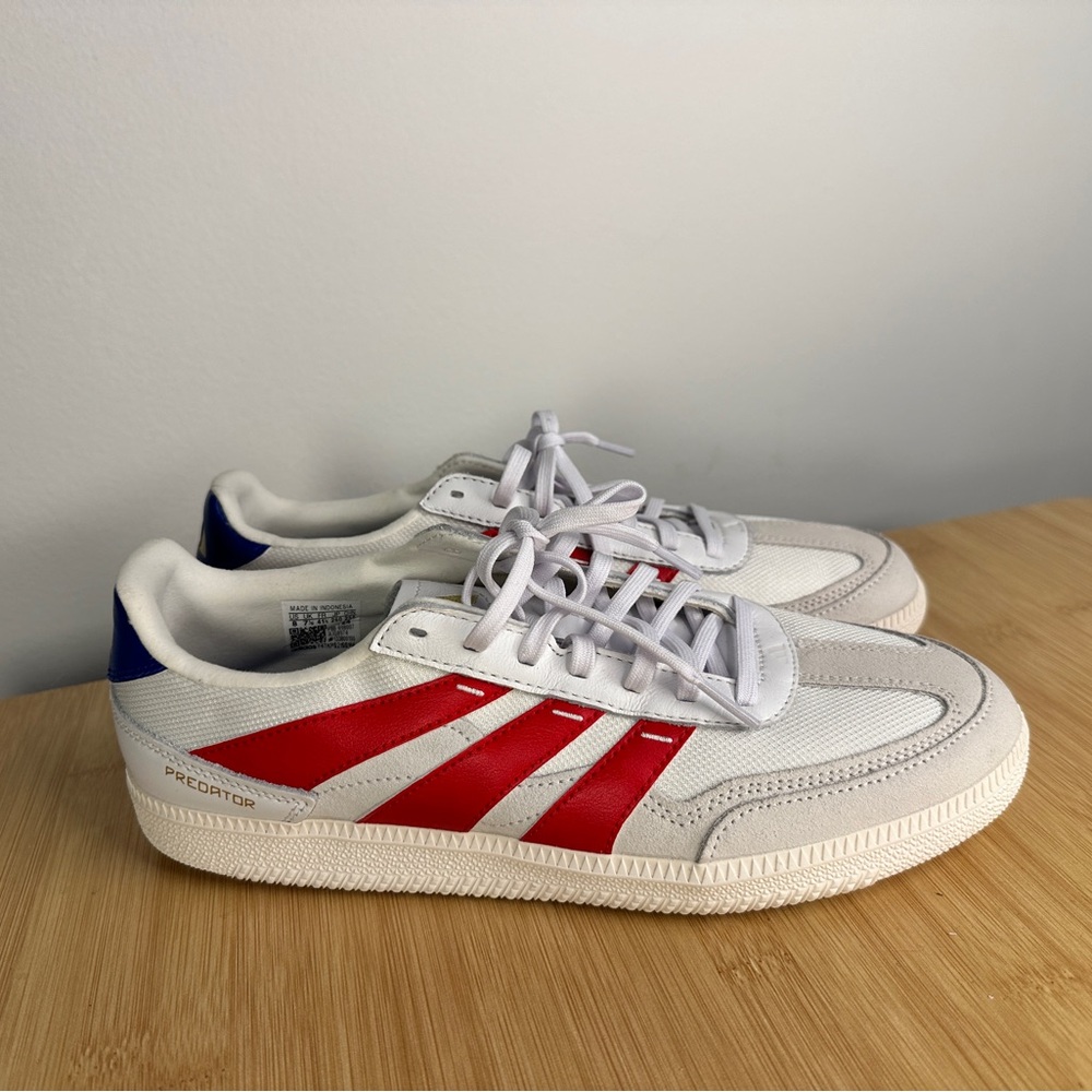 Adidas Sneakers - Red, Blue, and White